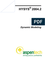 Aspen HySys Dynamic Modeling