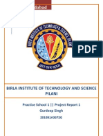 Project Report 1 BITS Pilani