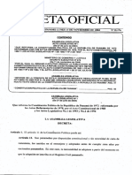 Constitucion Politica de La Republica de Panama