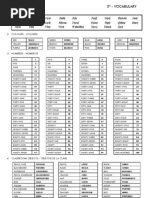 Vocabulario 3º