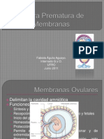 Rotura Prematura de Membranas