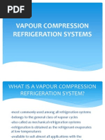 Vapour Compression Refrigeration Systems