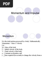 Principle of Impulse and Momentum