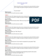 Topics For Oral Test