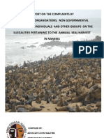 Report On Seal Harvest in Namibia 2012