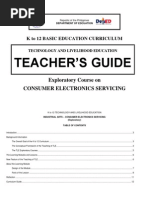 K To 12 Electronics Teacher's Guide