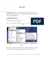 Ms-Word: Microsoft Word Is A Popular Word-Processing Program Designed by Microsoft. It Is Used