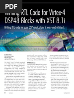 Writing RTL Code For Virtex-4 DSP48 Blocks With XST 8.1i