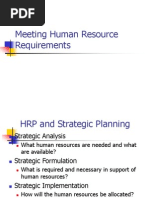 Meeting Human Resource Requirements