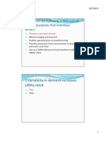 Inventory and SCM MCQs