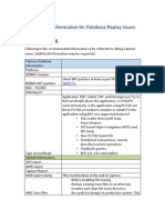 Diagnostic Information For Database Replay Issues