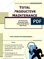 Otal Roductive Aintenance: Presentation by Manavdeep Singh Shanid Abdul Hameed Bijay Kumar