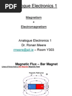 Analogue Electronics 1: Magnetism + Electromagnetism