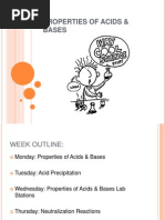 Properties of Acids and Bases