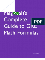 Magoosh GRE Math Formula Ebook