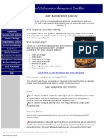User Acceptance Testing