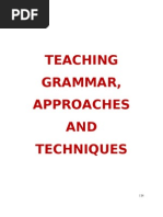 Compendium in Teaching Grammar Its Techniques Approaches and Strategies