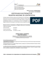 Certificado RNC