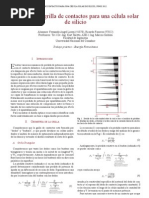 Optimización Grilla de Contactos Célula Solar