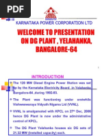 Yelahanka DG Plant Presentation Final