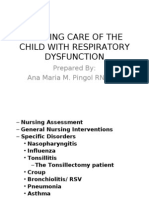 Nursing Care of The Child With Respiratory Dysfunction