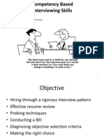 Competency Based Interviewing Skills