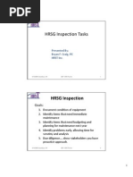 HRSG Inspection Tasks