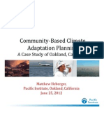 Community Based Climate Adaptation Planning: A Case Study of Oakland, California