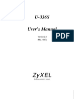 U-336S User's Manual: Zyxel