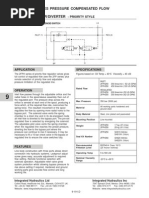 2Fph Series Pressure Compensated Flow Regulator/Diverter: - Priority Style