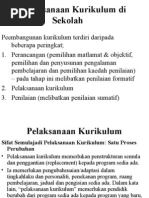 Pelaksanaan Kurikulum Di Sekolah