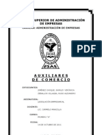 Trabajo Auxiliares de Comercio