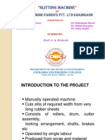 Presentation-Slitting Machine