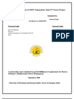 Feasibility Analysis of 5MW Osmanabad Solar PV Power Project