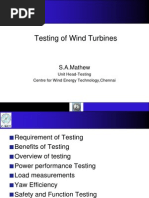 Wind Turbine Testing Powerpoint