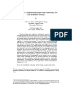 Contestability, Complementary Inputs and Contracting: The Case of Harbour Towage