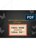 The Payment of Wages