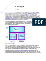 Bus. Level Stg.-Porter Generic Strategies