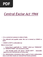 Central Excise Act