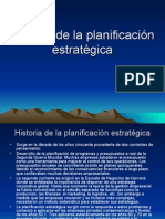 Historia de La Planificacion Estrategica