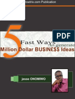 5 Fast Ways Generate Million Dollar Ideas