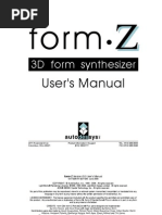 FormZ Users Manual