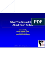 What You Should Know About Heart Failure: Presented by (Insert Speaker Name) As A Service of (Insert Institution Name)