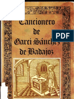 Cancionero de Garci Sanchez de Badajoz