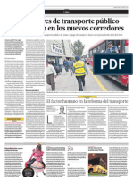 Los Cobradores de Transporte Público No Trabajarán en Los Nuevos Corredores