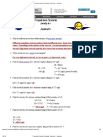 Propulsion System Analysis Research - Answers