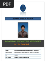 Islamic Speech Review UTP (Dr. Zakir Naik)