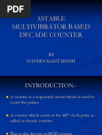 Astable Multivibrator Based Decade Counter