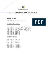 Fixture World Cup AIS 2012.