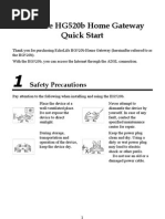 EchoLife HG520b Home Gateway Quick Start